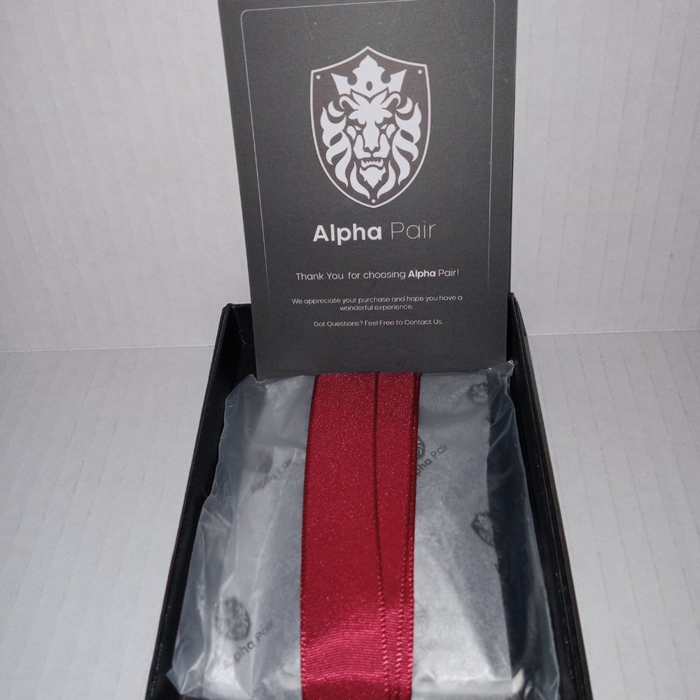 NEW  Alpha Pair Air Tag compatibility Magnetic phone card wallet / Black. - Picture 4 of 6